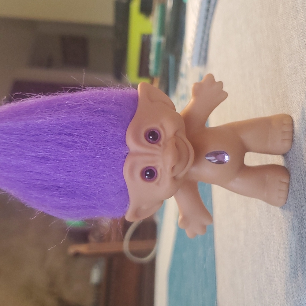 Vintage Purple Treasure Troll